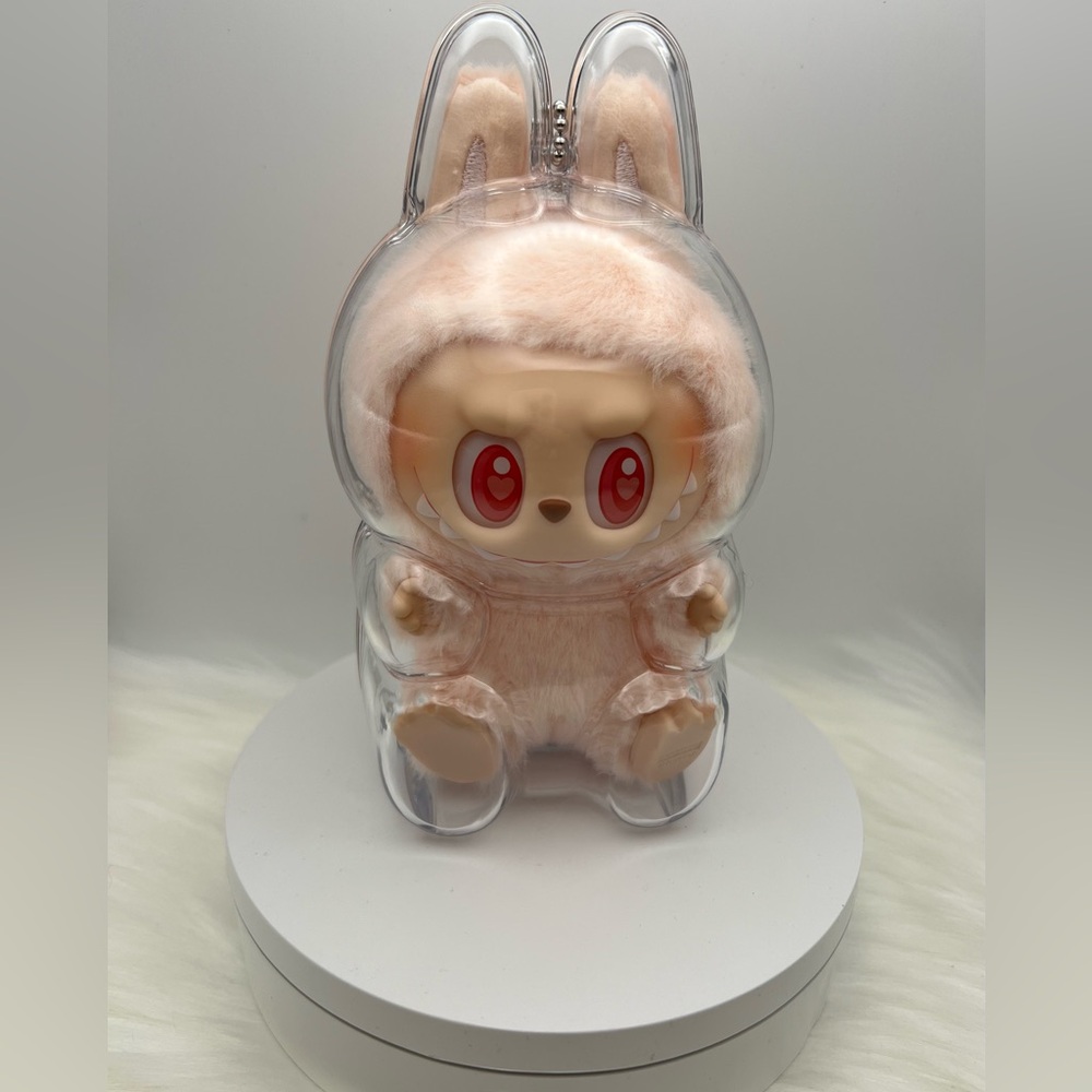 New Labubu V2 Transparent Protective Case I Have a Seat Version